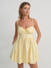 Doris Mini Dress Yellow