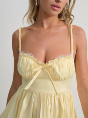 Doris Mini Dress Yellow