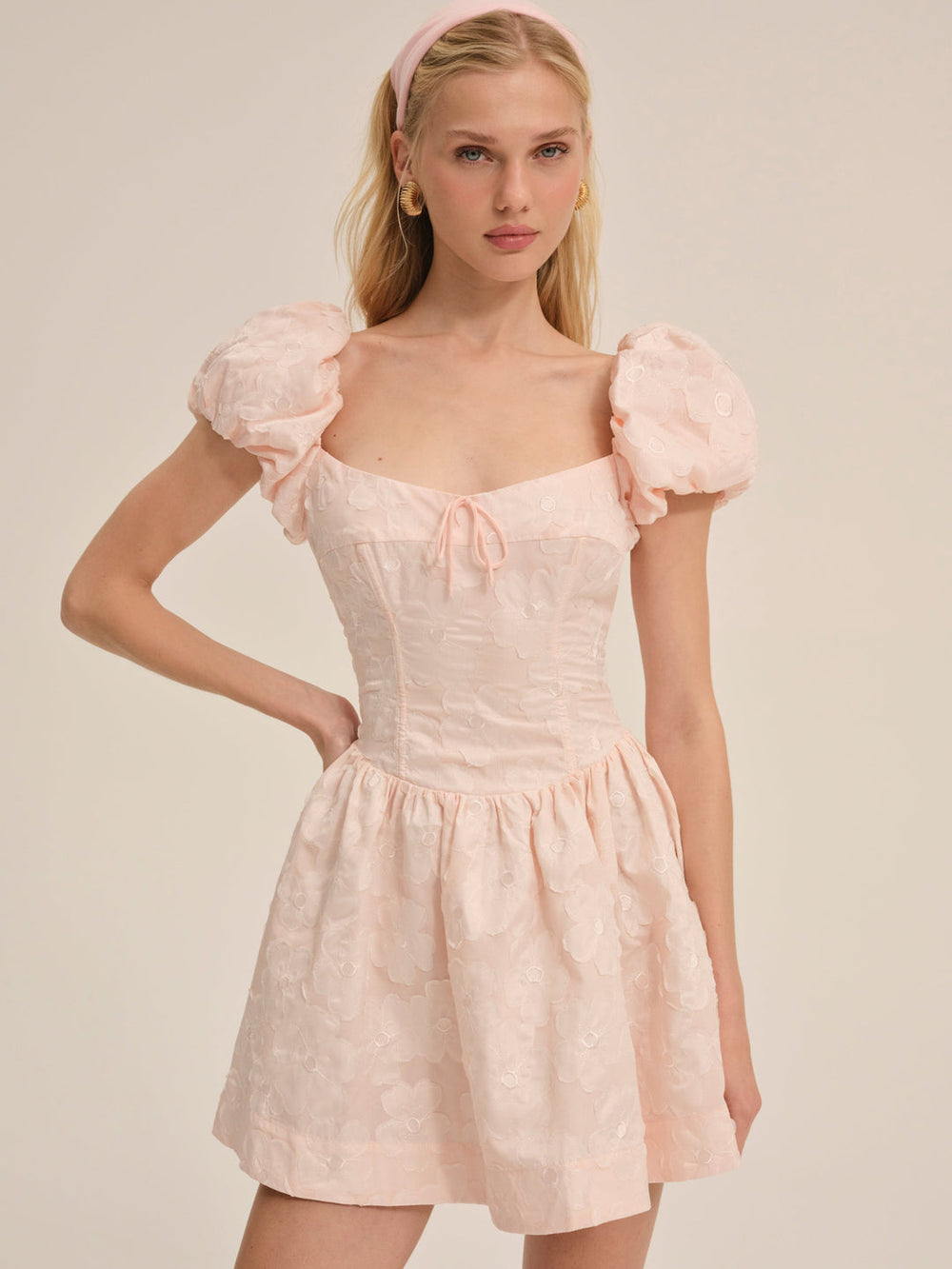Florence Mini Dress Peach