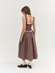 Morgan Midi Dress Burgundy