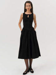 Anika Midi Dress Black
