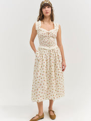 Morgan Midi Dress White