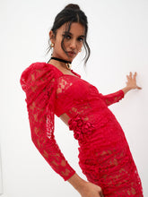 Kana Midi Dress Red