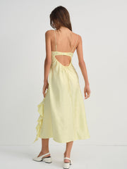Chania Midi Dress Yellow