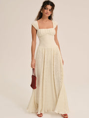 Erika Bustier Maxi Dress Natural