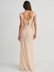 Emmaline Maxi Dress Peach