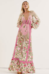Luna Maxi Dress Pink