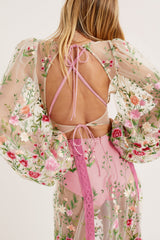 Luna Maxi Dress Pink