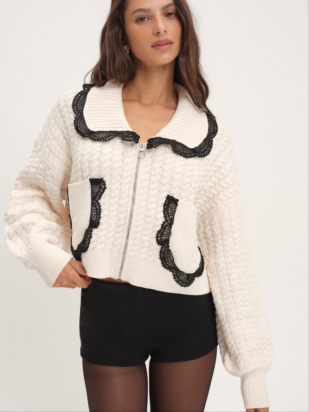 Tierra Knit Jacket Cream