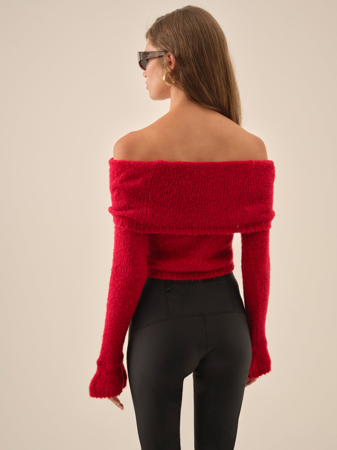 Aspen Knit Top Red