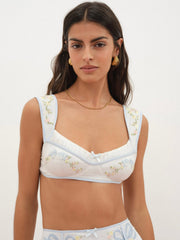 Baby Bows Bra Top White