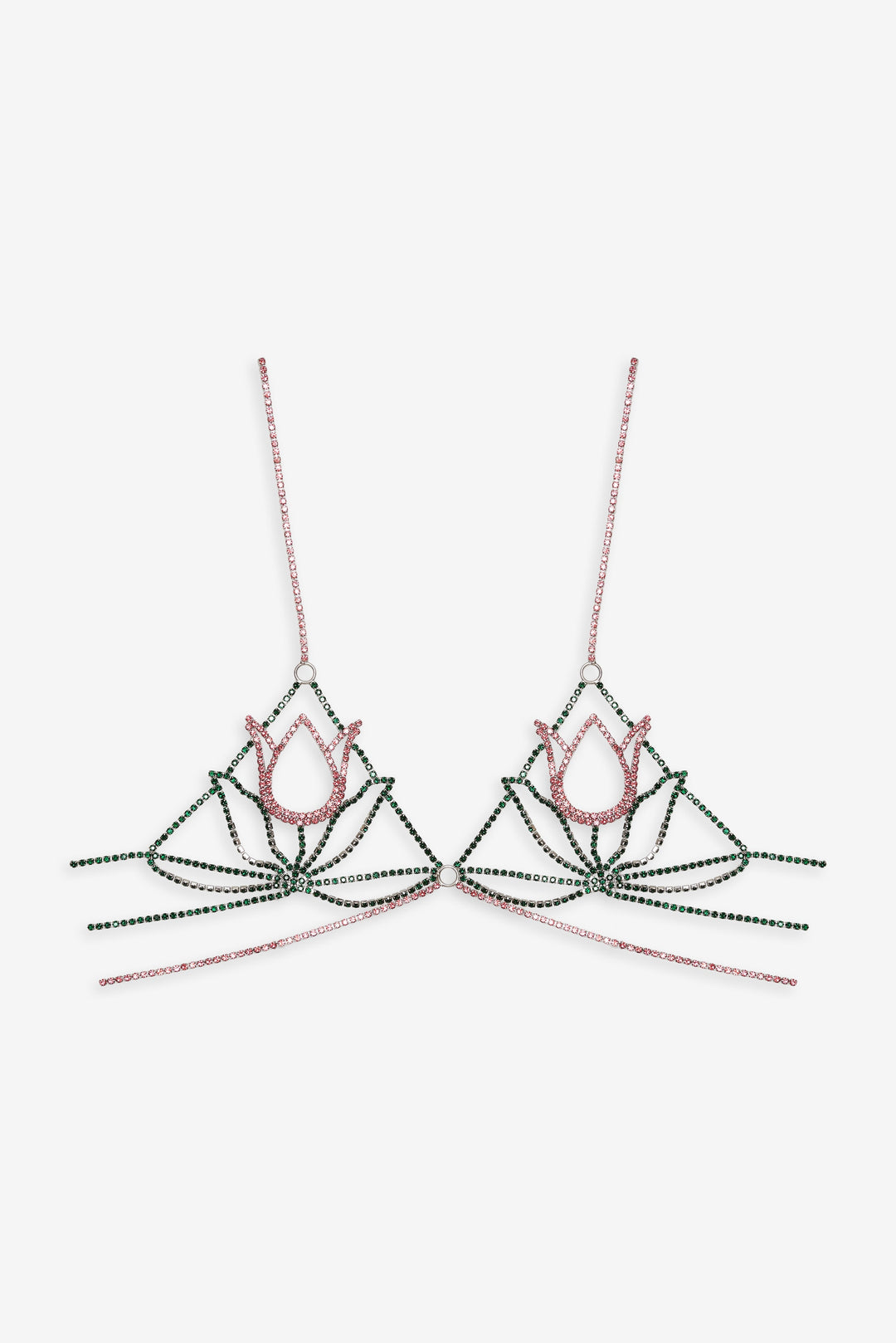 Tulip Rhinestone Bralette Pink