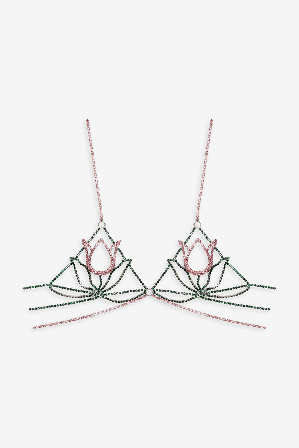 Tulip Rhinestone Bralette Pink