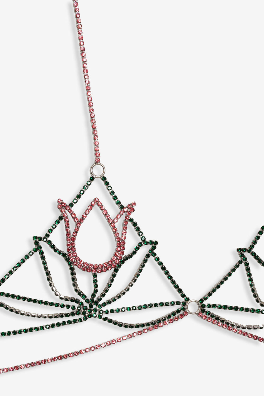 Tulip Rhinestone Bralette Pink