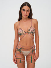 Tulip Rhinestone Bralette Pink