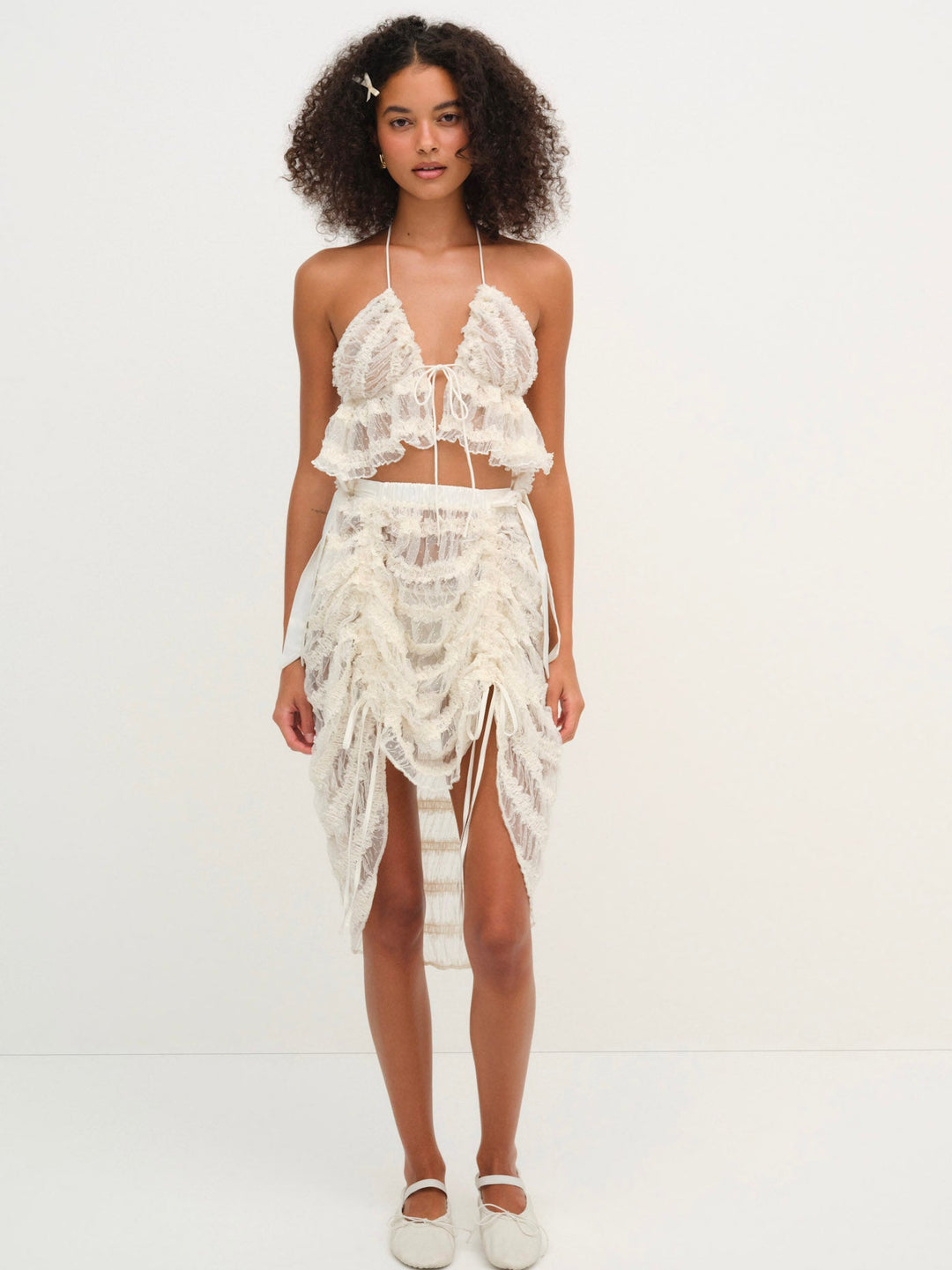 Romy Bralette Top White