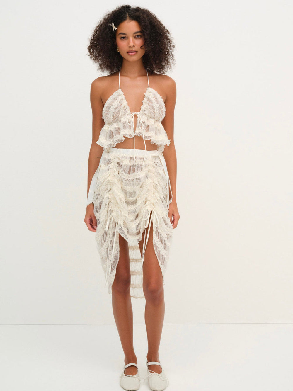 Romy Bralette Top White