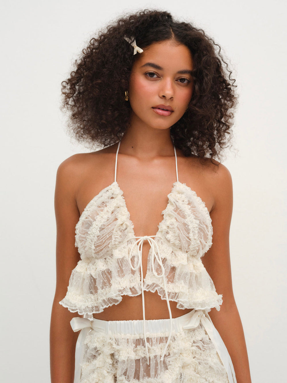 Romy Bralette Top White