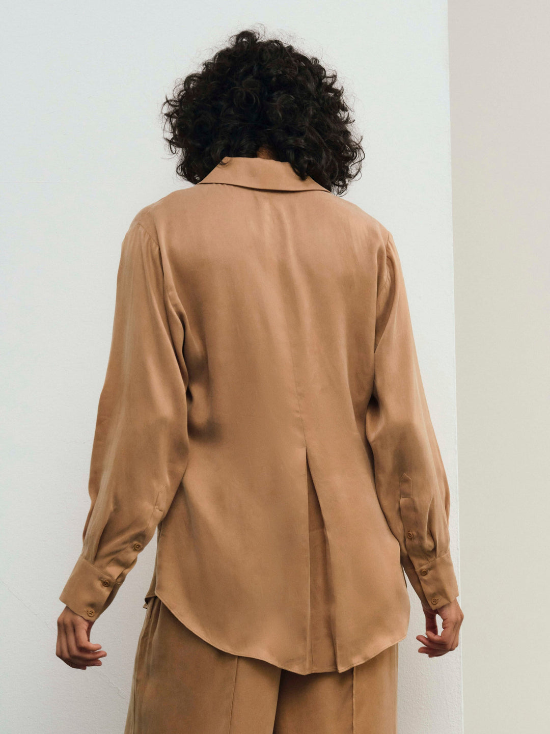 Clarabell Button Down Shirt CAMEL