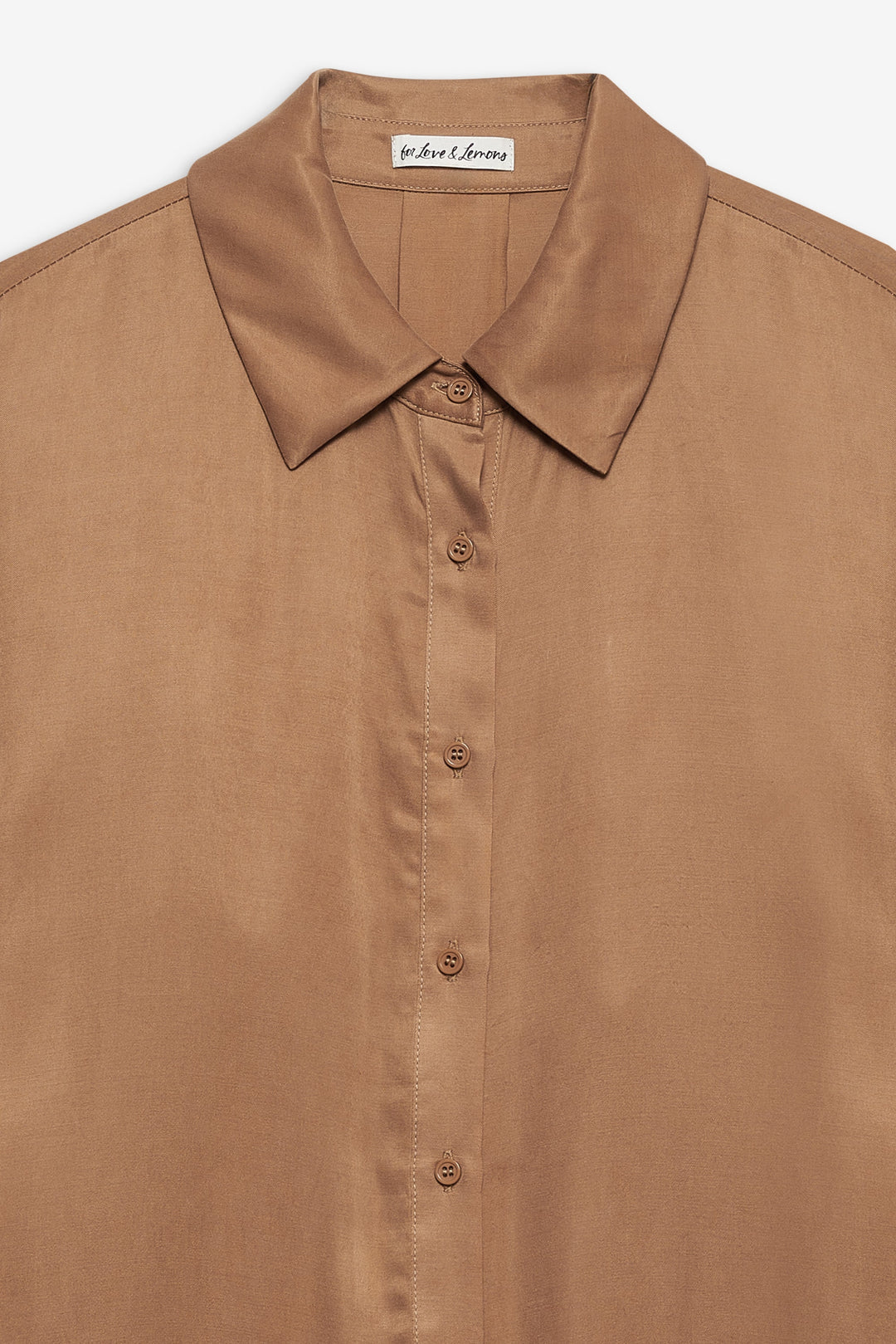 Clarabell Button Down Shirt CAMEL