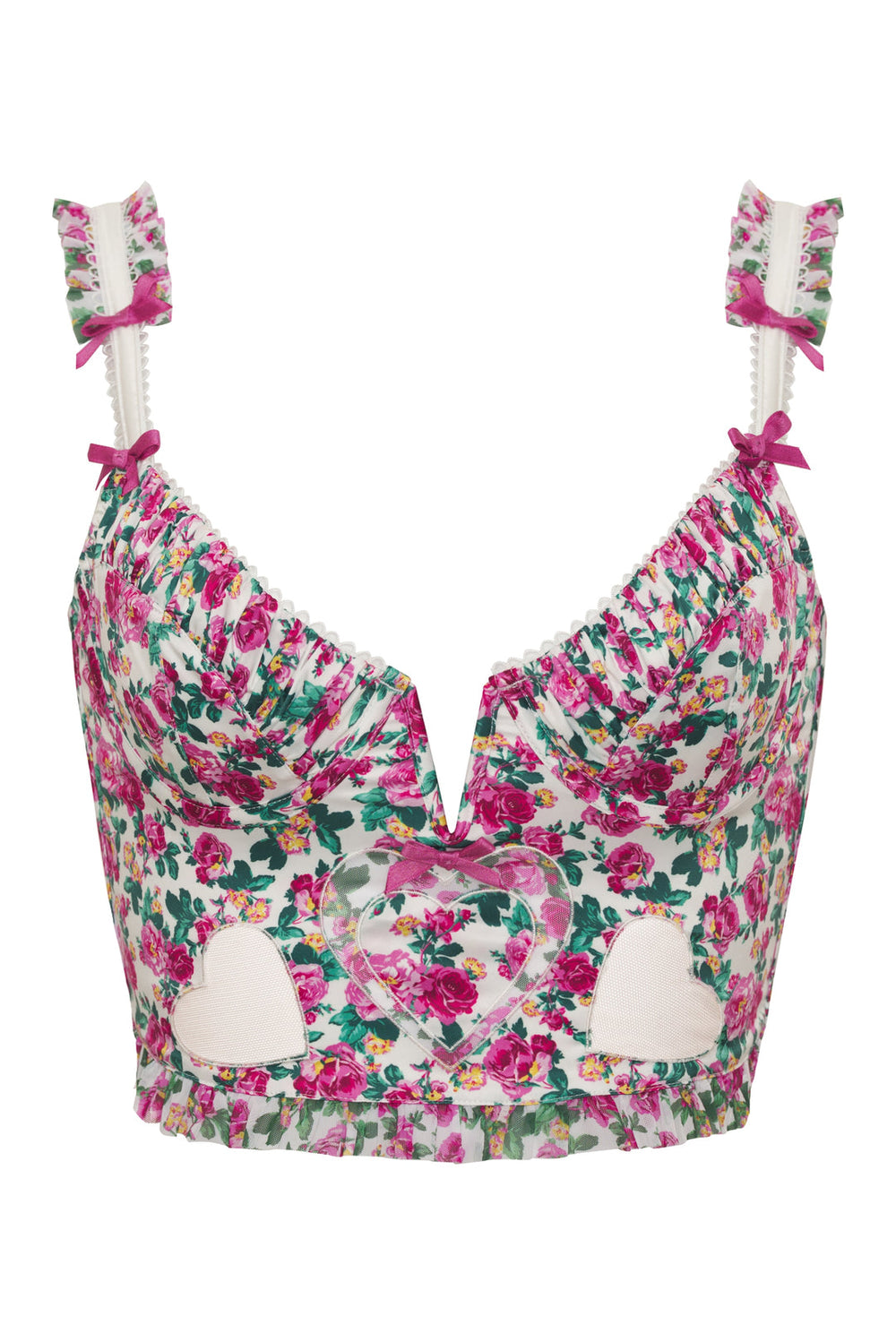 Heart Bloom Bustier Pink