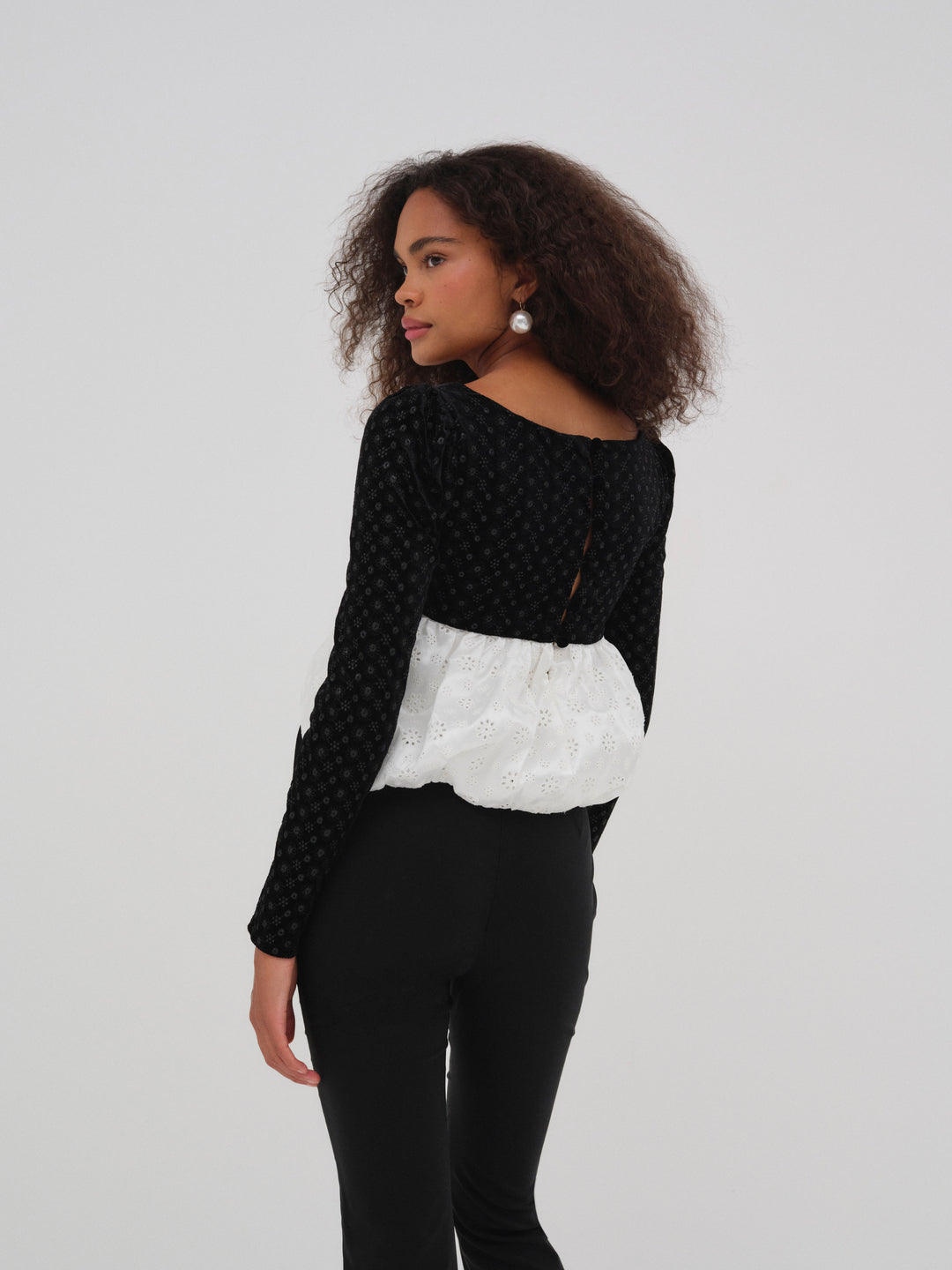 Elisa Bubble Top White