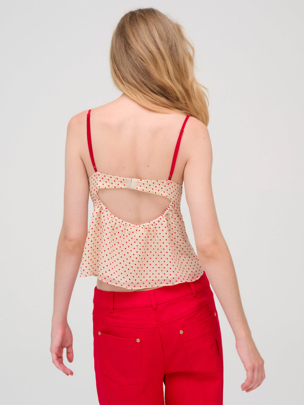 Love Dot Camisole Top Cream