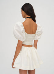 Billie Pointelle Top Cream