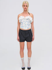 Evelyn Corset Top Blue