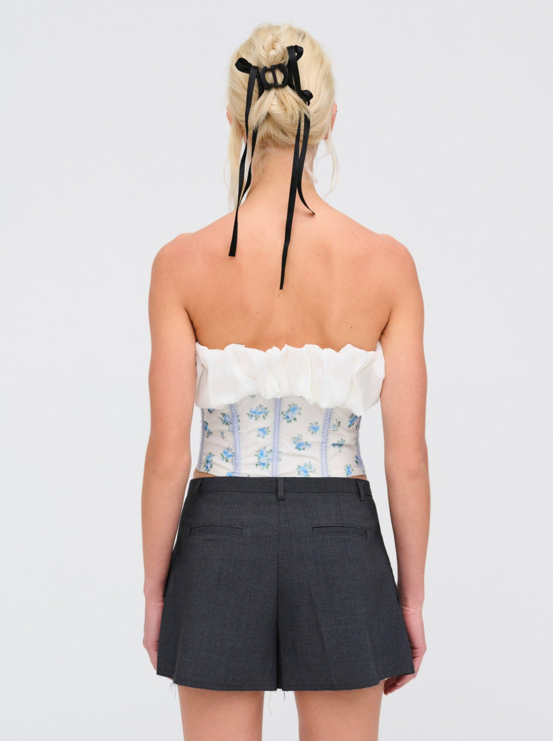 Evelyn Corset Top Blue