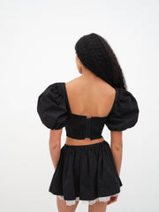 Maye Crop Top Black