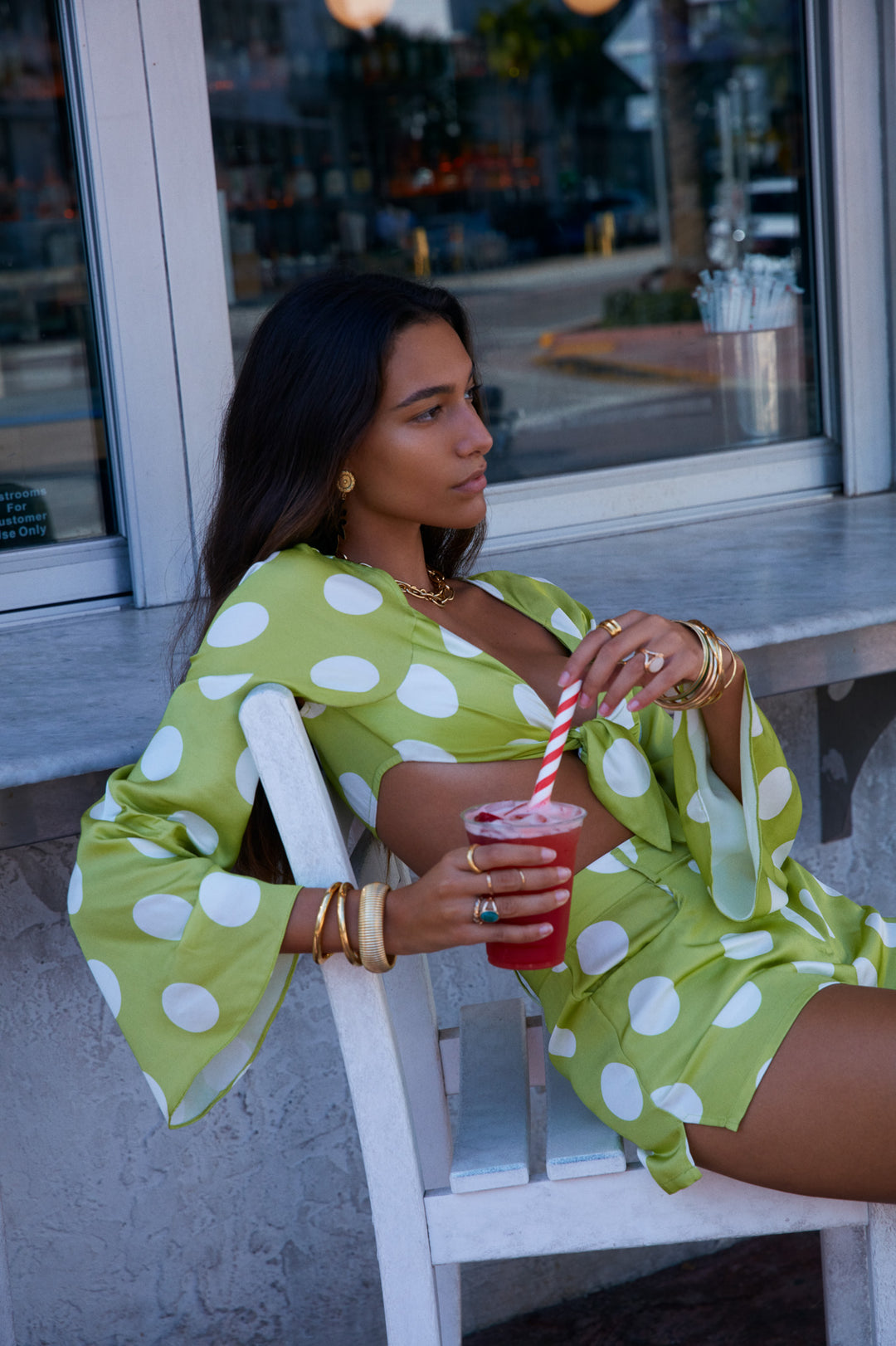 Galia Top Green