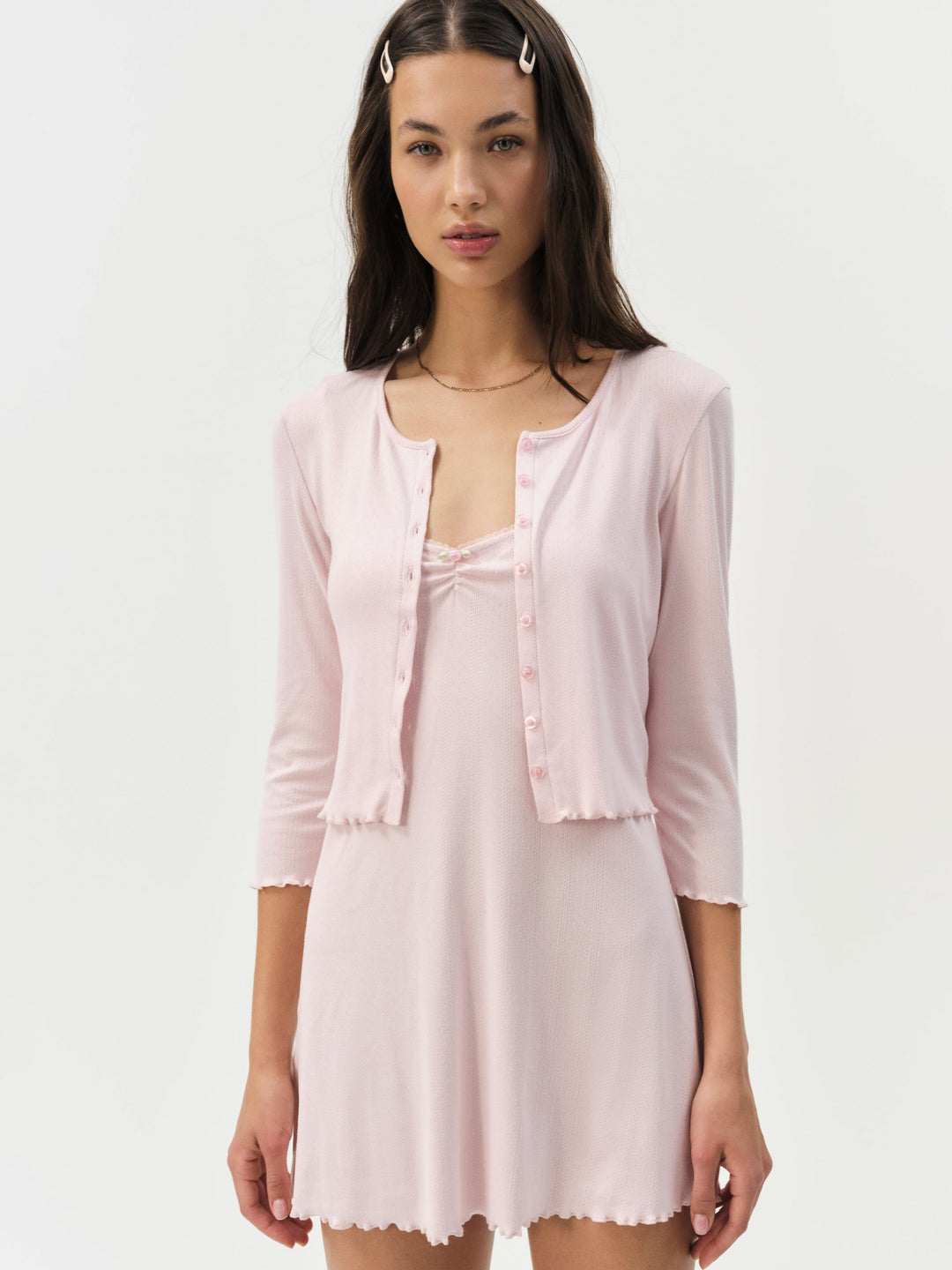 Elliana Cardigan Dusty Pink
