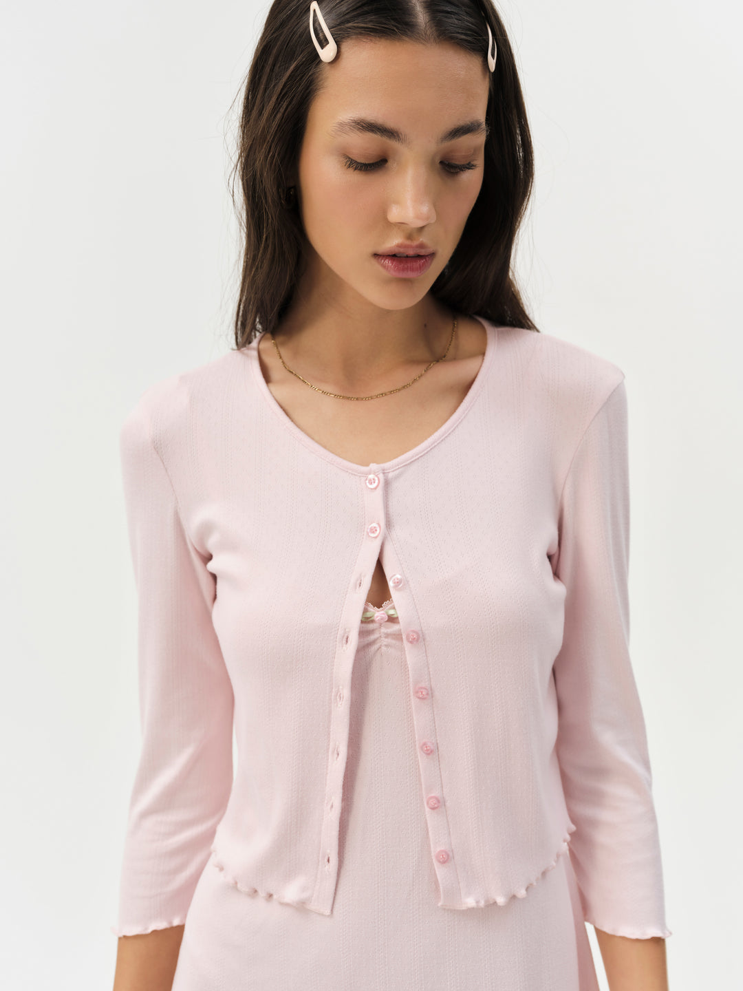 Elliana Cardigan Dusty Pink