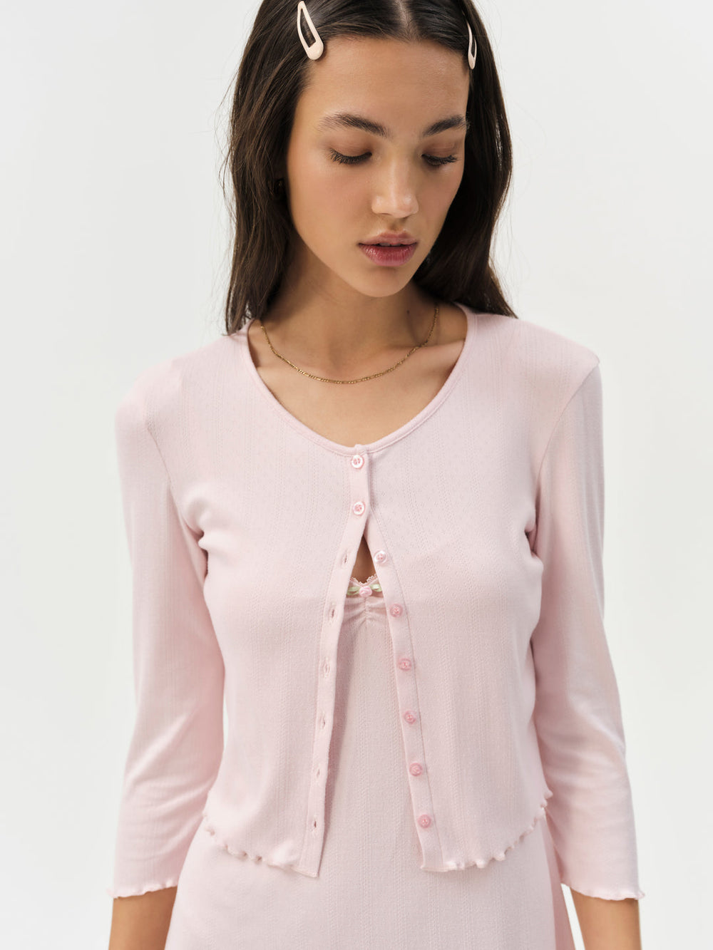Elliana Cardigan Dusty Pink