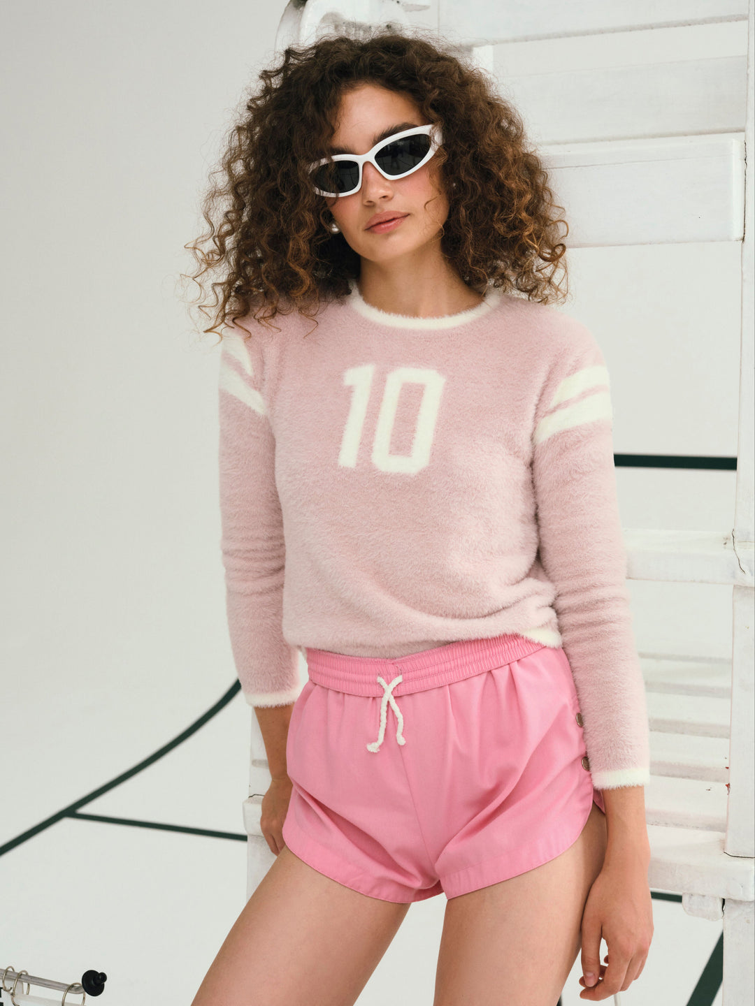Founded in '10 Sweater Pink