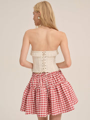 Tea Time Corset Top Cream