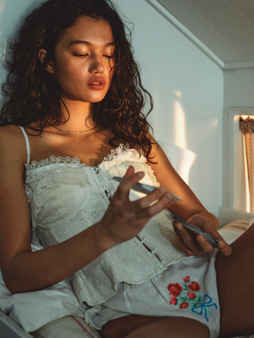 Tea Time Corset Top Cream