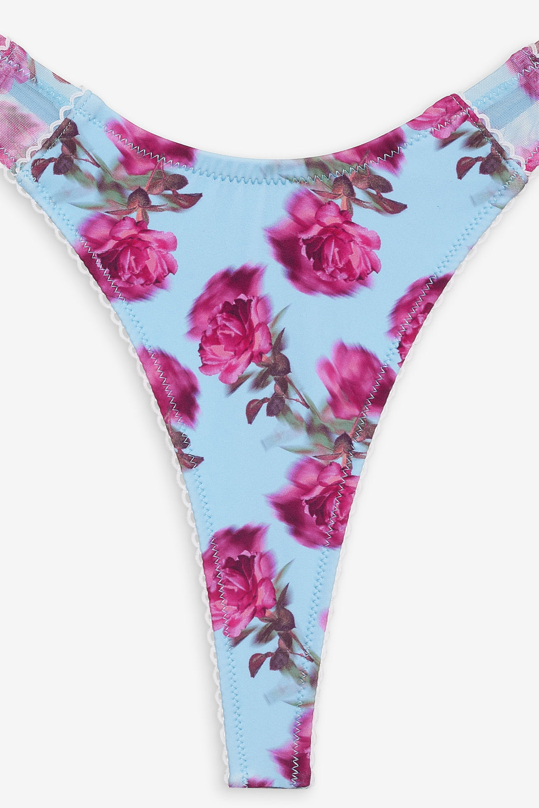 Floral Stems Bikini Bottom Blue