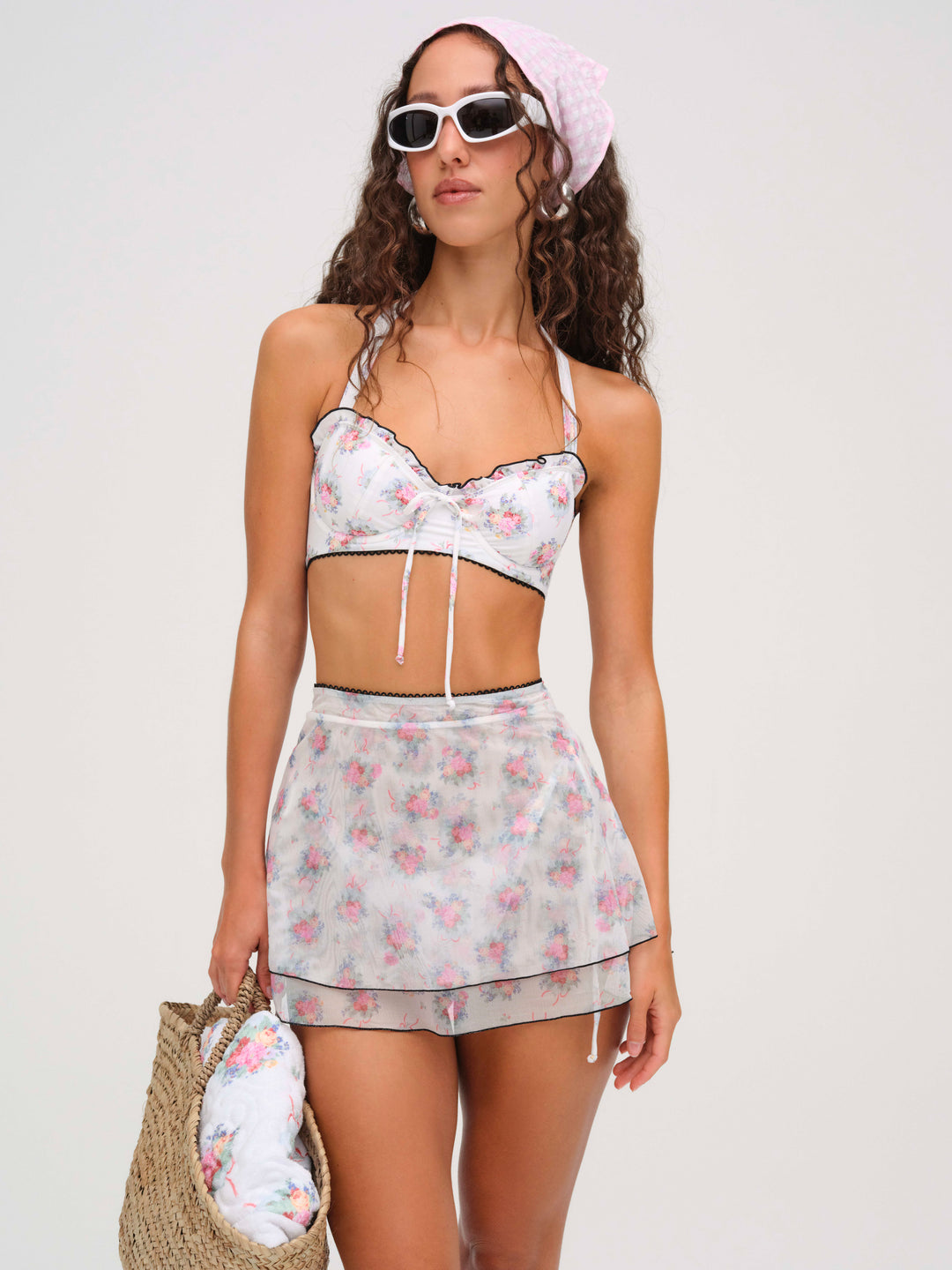 Cordelia Mesh Skirt White
