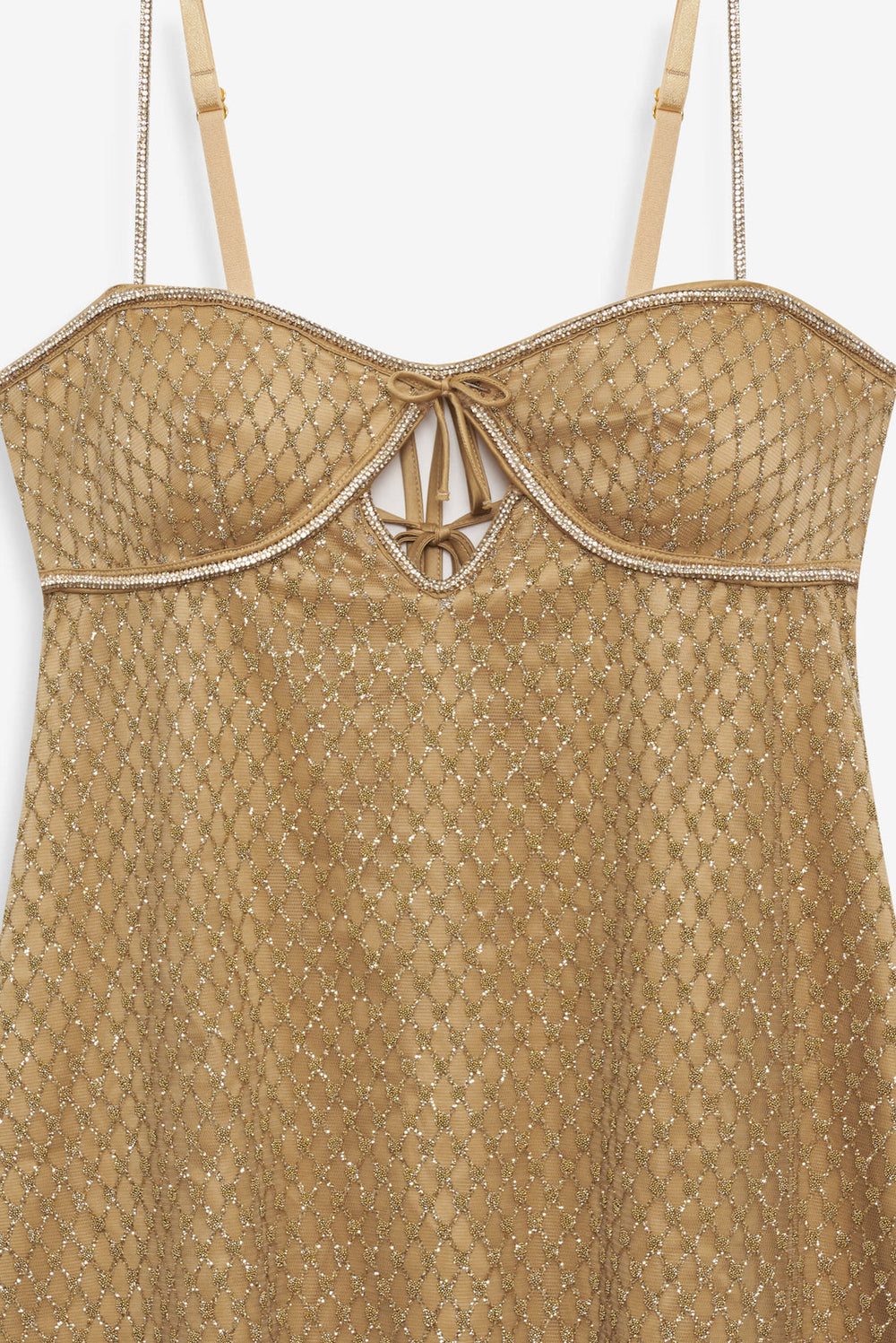 Glitter Slip Dress Gold