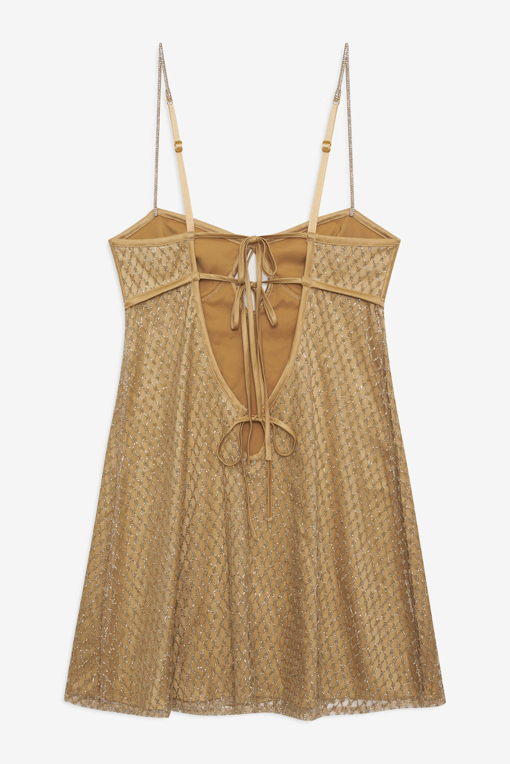 Glitter Slip Dress Gold
