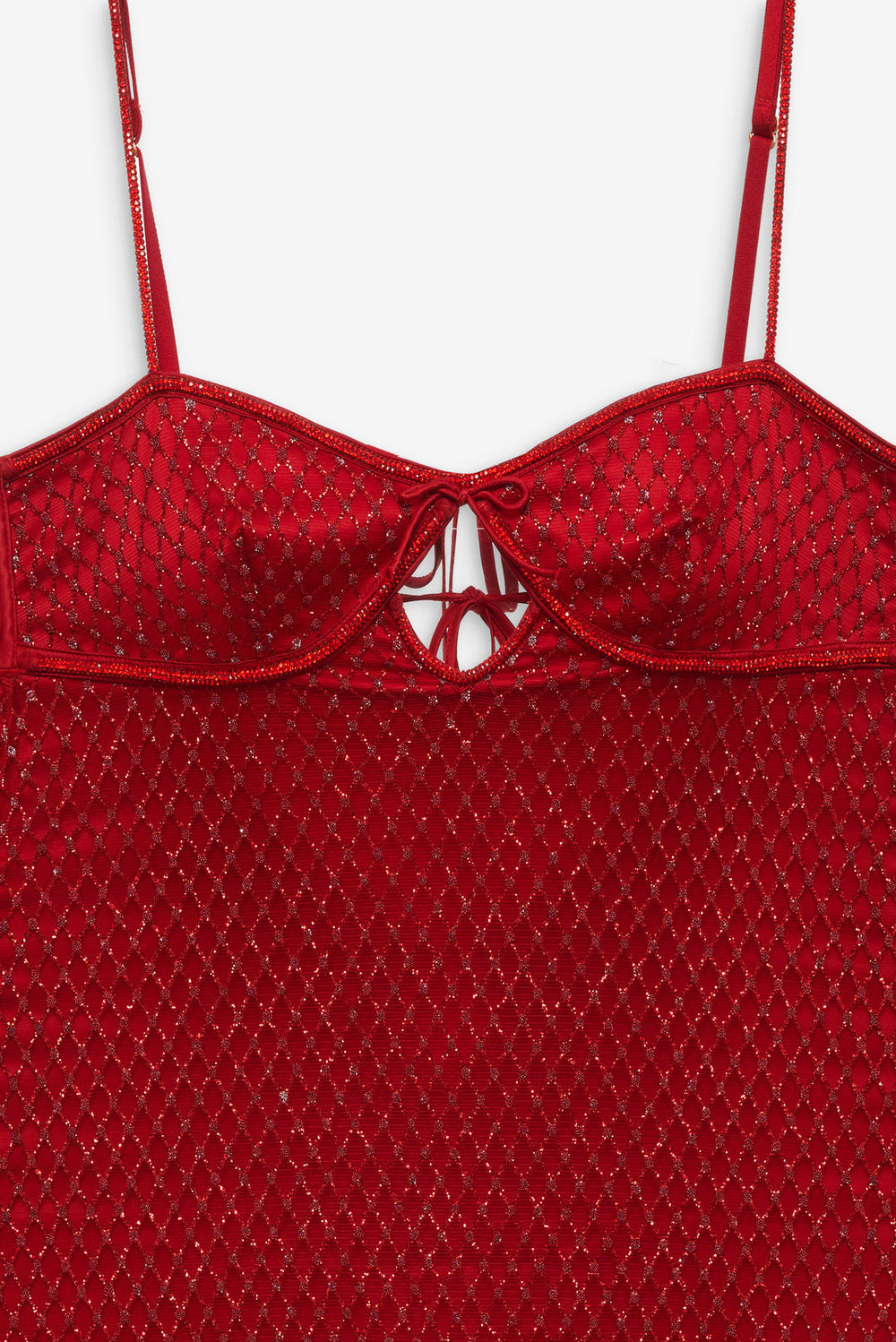 Glitter Slip Dress Red