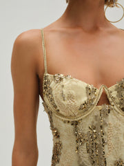 Opal Mini Dress Gold