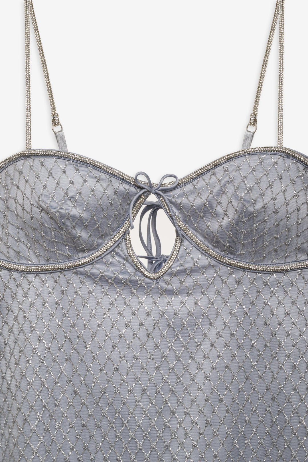 Glitter Slip Dress Silver