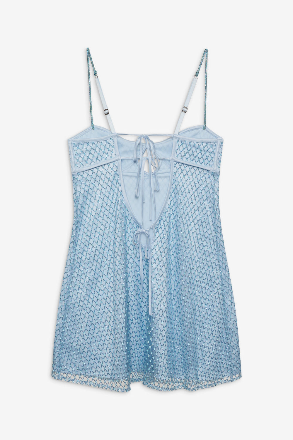 Glitter Slip Dress Blue