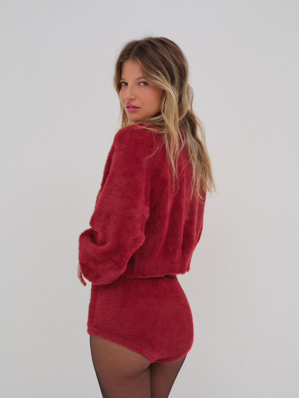Fiona Cardigan Red