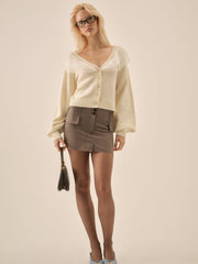 Aster Knit Cardigan Cream