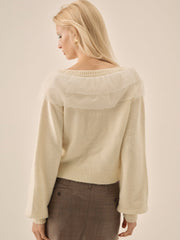 Aster Knit Cardigan Cream
