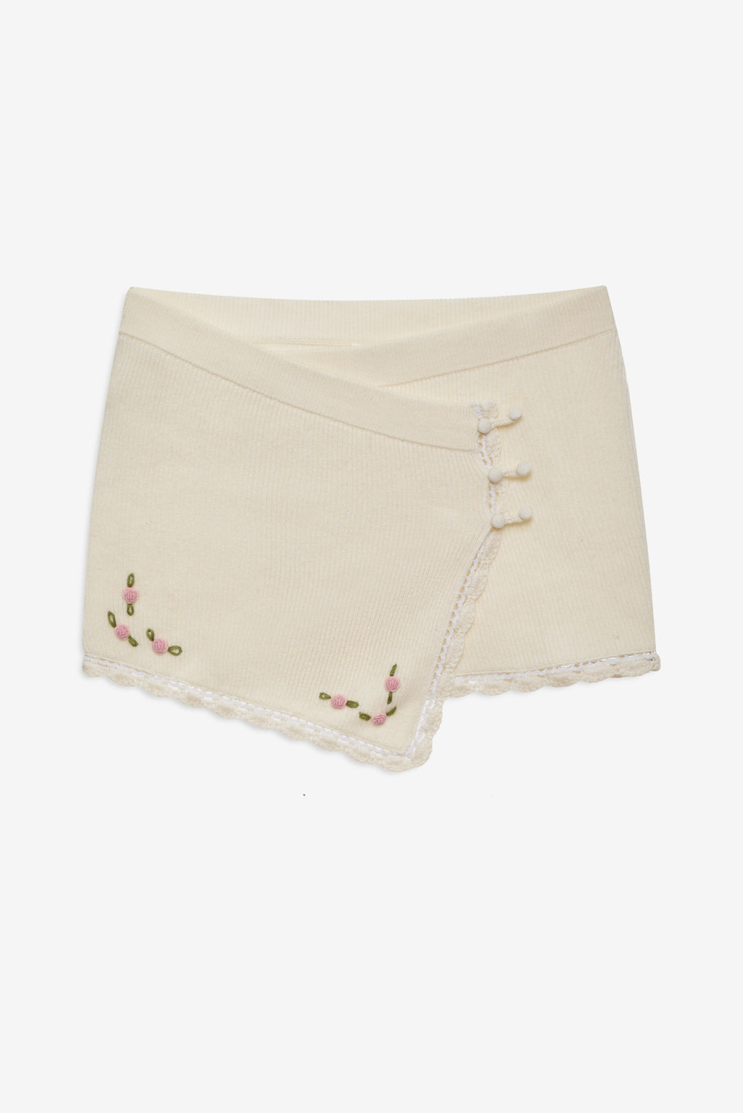 Pheobe Knit Mini Skirt Cream